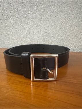 TASK FORCE TACTICAL BELT 38” leather black with removable metal buckle